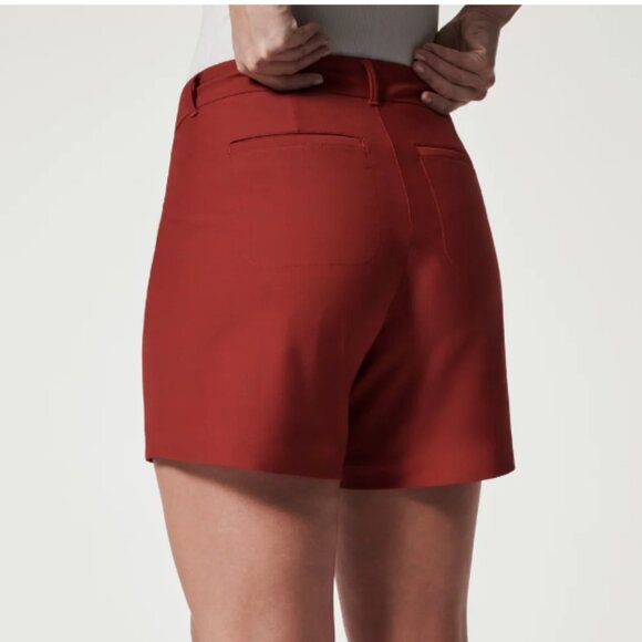 NWT SPANXSunshine Shorts, 6" COLOR: DARK CHERRY UPF 50+ - Picture 6 of 9